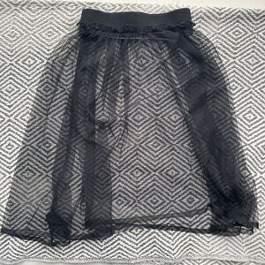Nora Madison Black Tulle Skirt Size 6-7Y